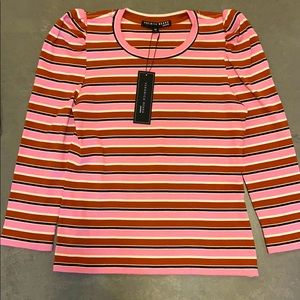 Veronica beard puffed sleeve top